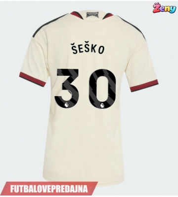 Lacne Ženy Futbalové dres Manchester United Benjamin Sesko #30 2026-27 Krátky Rukáv - Tretina